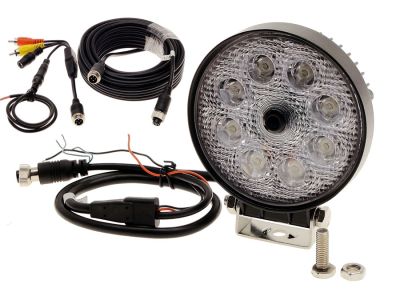Vehicle Work Light with Backup Camera-Round